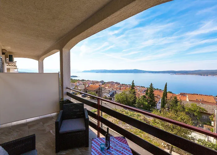 Beschauliches Nur 650 Meter Zum Mit Fitnessraum, Meerblick, Grill Apartman Crikvenica